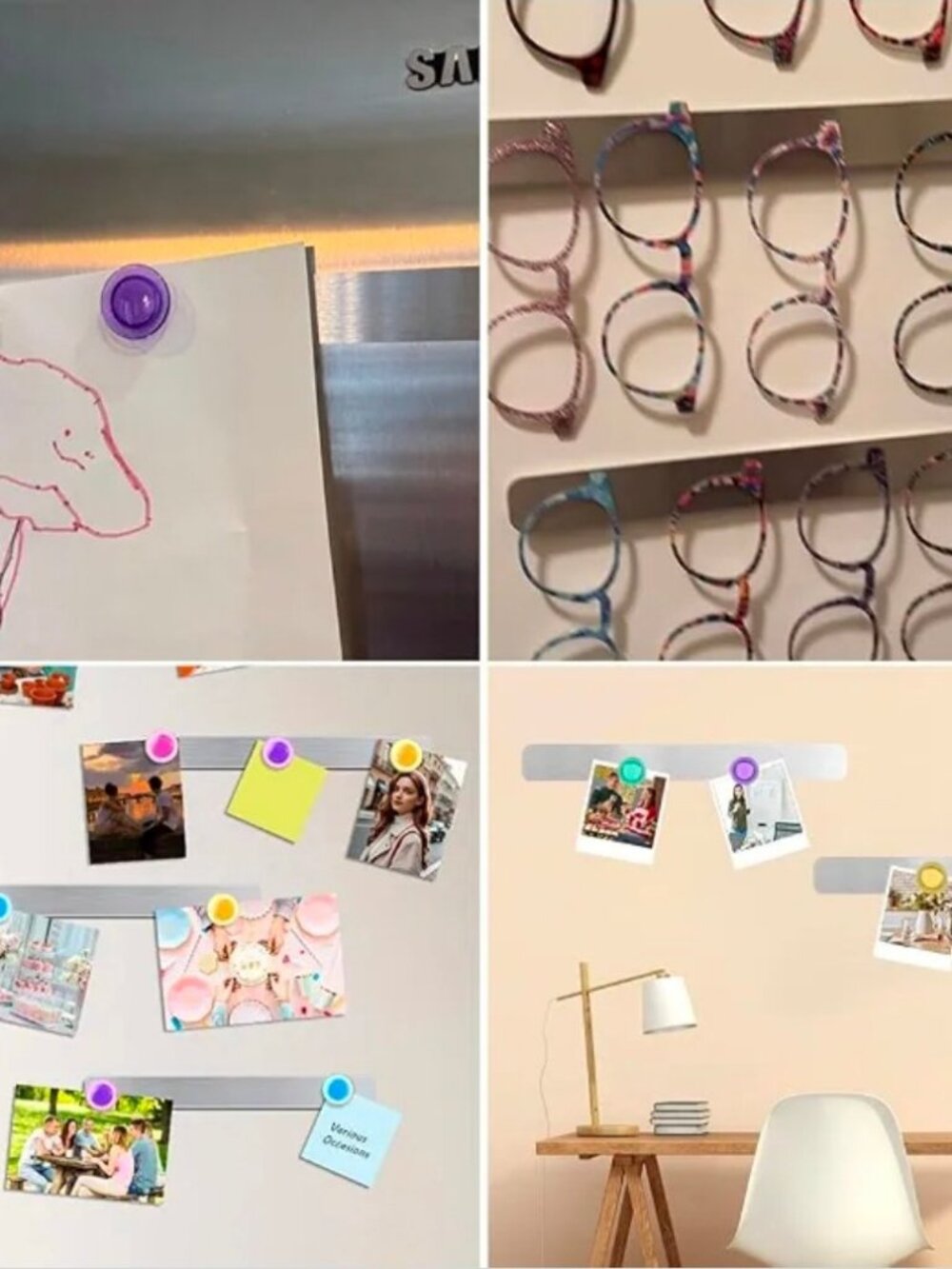 Colorful Magnetic Photo Note Holders. Stay organized!! Dorm ready - Picture 5 of 5